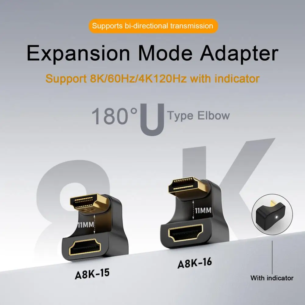 Garso Adapteris 8k Ultra-aišku, Hdmi suderinamus Vyrų ir Moterų Adapteris su Lemputė Uhs2.1 Paramos 4k Hdmi suderinamus 2.1 Nuotrauka 5