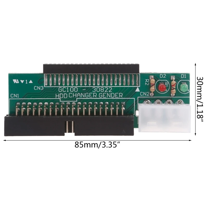 Slimline 3.5 IDE 2.5 colių IDE Adapteris 44 Pin 40 Pin LED Šviesos Duomenų Perdavimo Valdybos PC Nuotrauka 5