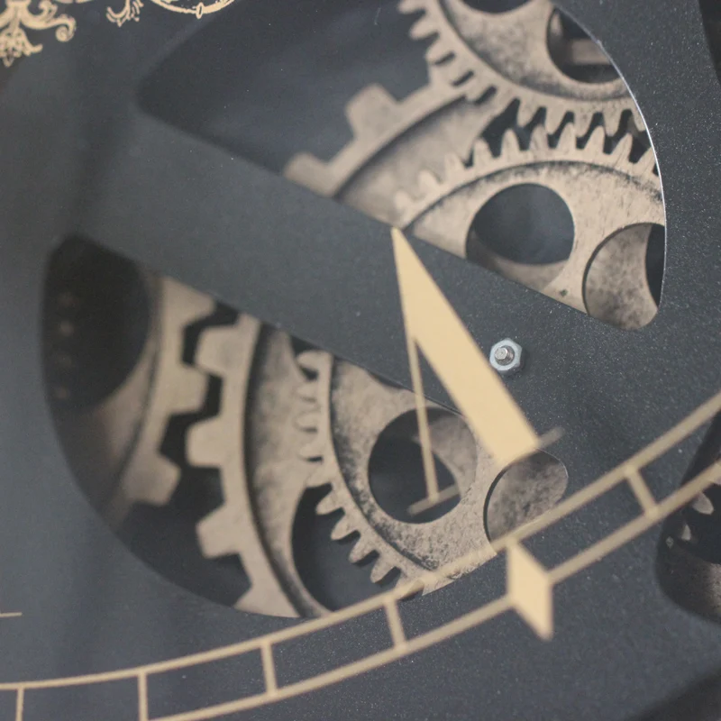 Retro Amerikos Sieninis Laikrodis Kambarį Europos Silent Didelių Kūrybinių Įrankių Laikrodis Dekoratyviniai Metalo Sieninis Laikrodis Nuotrauka 2