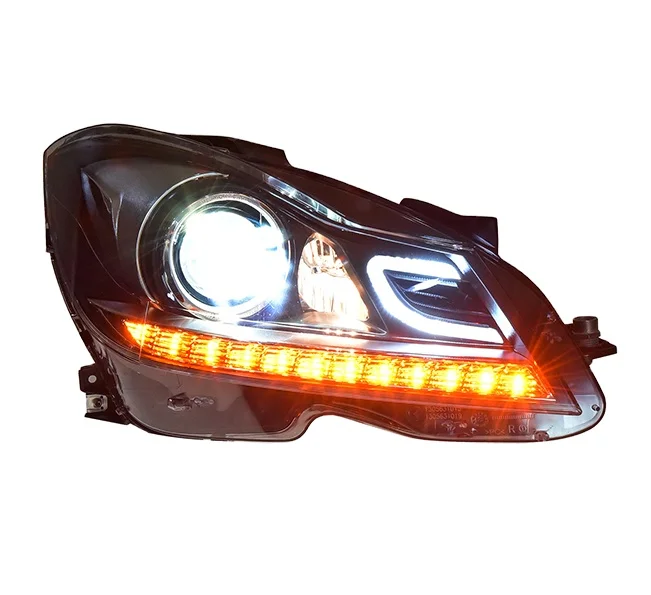 Auto automobilių šviesos sistemos, automobilių žibintai Mercedes C-class W204 atnaujinti LED Žibintų Nuotrauka 0