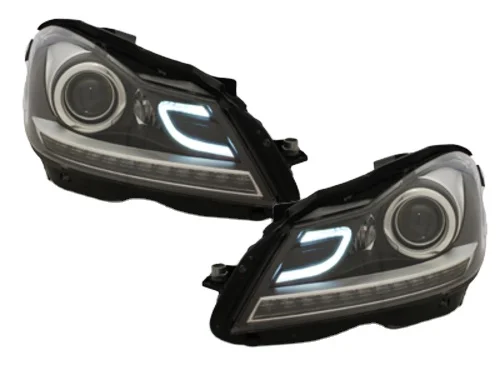 Auto automobilių šviesos sistemos, automobilių žibintai Mercedes C-class W204 atnaujinti LED Žibintų Nuotrauka 2