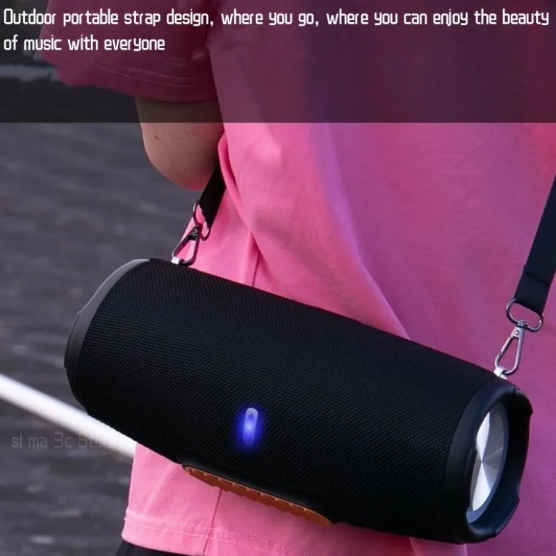 60W Naujas Didelio galingumo Portable Bluetooth Speaker Bevielis Mikrofonas 360 Stereo AUX Išorės Garso TF Hands-free Skambinkite žemų dažnių garsiakalbis Nuotrauka 5
