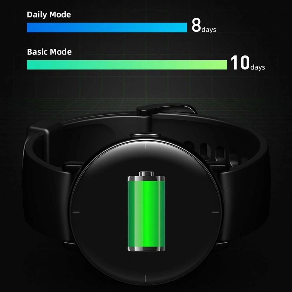 Lite Žiūrėti 9.8 mm storio 230mAh AMOLED HD Ekranas, atsparus Vandeniui Sporto Smartwatch 