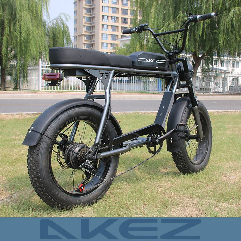 20 colių riebalų padangų Amerikos versija retro mados paprastas elektrinis motociklas sniego padeda kalnų dviračių ličio baterija dviratį Nuotrauka 1