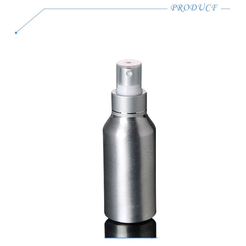 1pcs Purškimo butelis, 50ML Azijos sidabro aukštos kokybės purškimo butelis, grynas rasos butelio pakuotės Kosmetikos aliuminio butelio BQ010 Nuotrauka 0