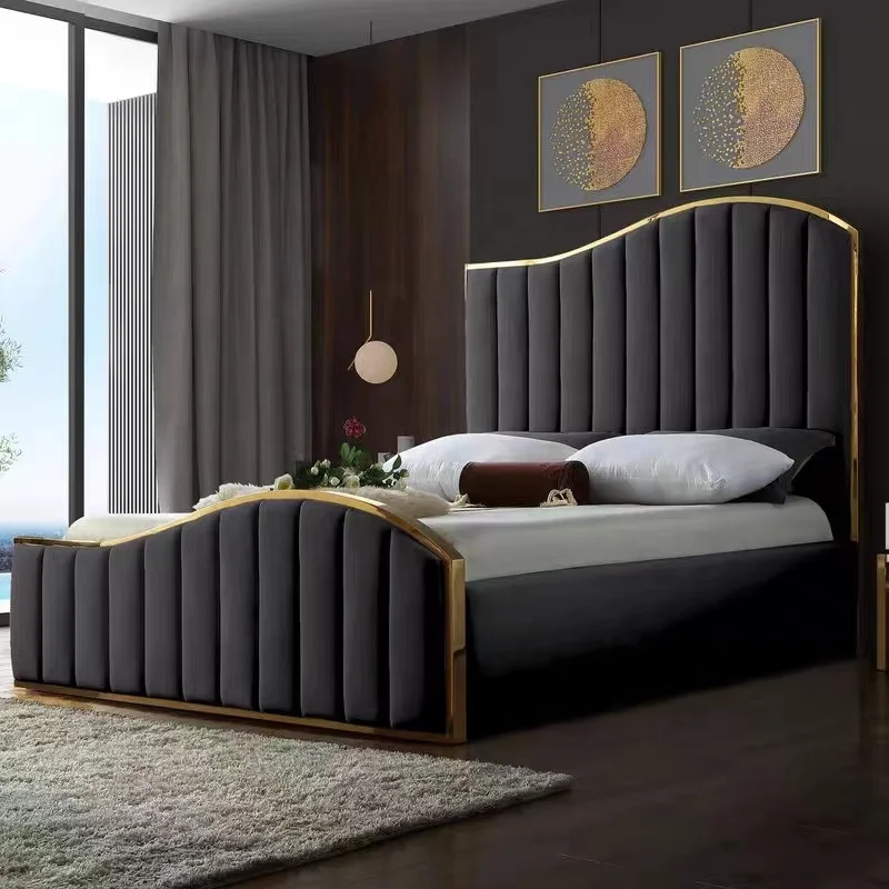 Modernus ir minimalistinis namų baldai, miegamojo king bed viešbutis, lova, lovos Nuotrauka 0