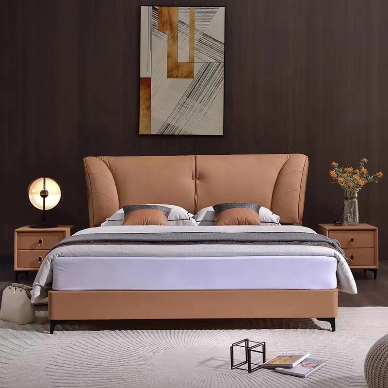 Modernus ir minimalistinis namų baldai, miegamojo king bed viešbutis, lova, lovos Nuotrauka 5