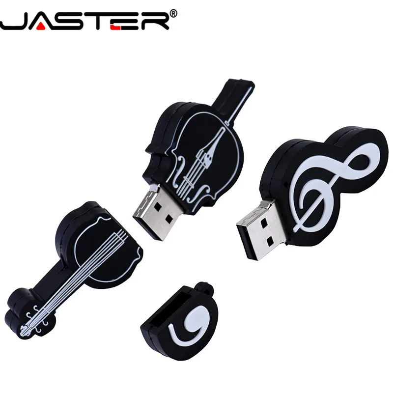 JASTER USB 2.0 8 stilių muzikos instrumentai, gitara, bosinė gitara, fortepijonas, smuikas klaviatūros pen ratai 4 GB 16GB 32GB 64GB USB flash drive Nuotrauka 4