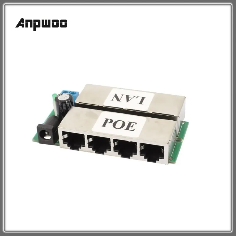 4 LAN+4 POE (8 LAN+8 POE) Prievadų Pasyvus adapteris Pin Power Over Ethernet PoE Modulis Purkštuvas DC 9-48V IP Kamera su PoE Anpwoo S3 S4 Nuotrauka 0