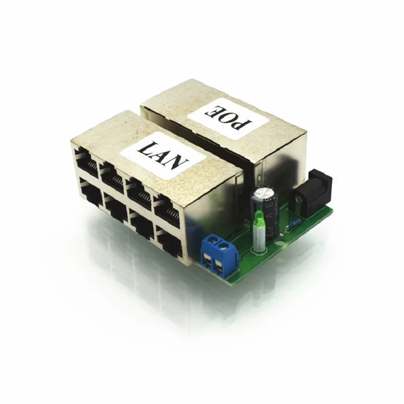 4 LAN+4 POE (8 LAN+8 POE) Prievadų Pasyvus adapteris Pin Power Over Ethernet PoE Modulis Purkštuvas DC 9-48V IP Kamera su PoE Anpwoo S3 S4 Nuotrauka 1