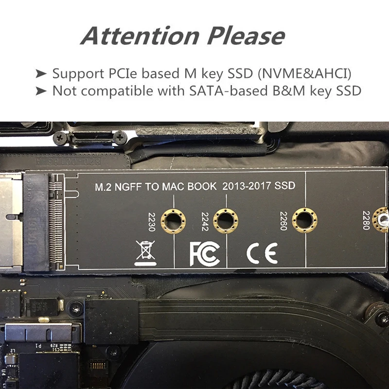 M. 2 NVME SSD Konvertuoti Adapterio plokštę, skirtą 