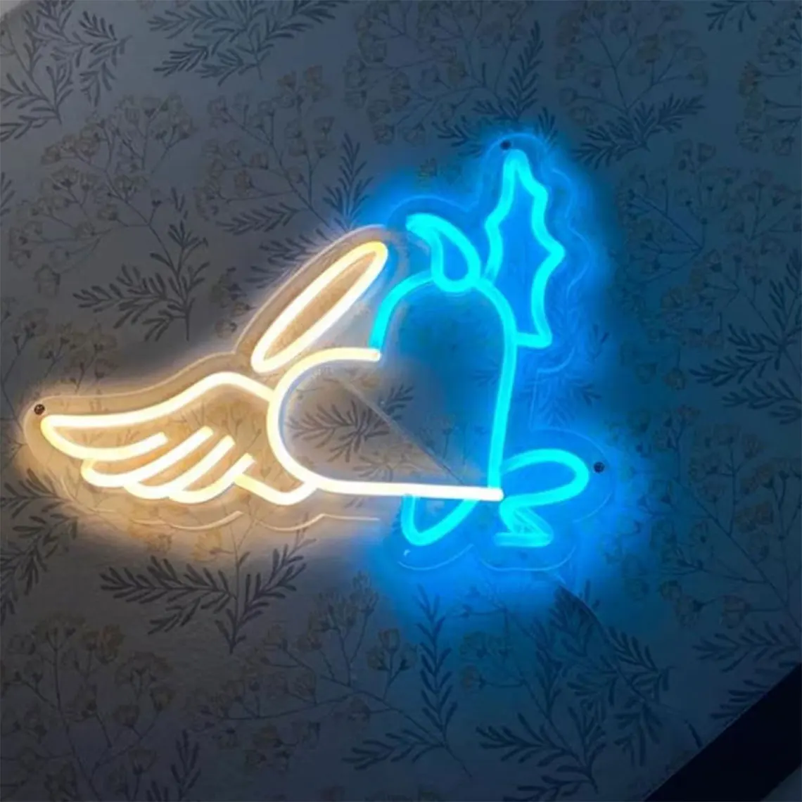Custom Neoninis Ženklas Kūrybos Dovanos Širdies Šviesa Sienų Dekoras LED Šviesos Vestuvių, Gimtadienio Ženklas, Vaikų, Miegamojo Lempa Mergaitėms Nuotrauka 3