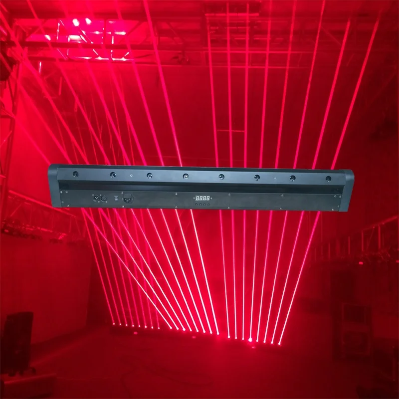 8 akis Raudona 800MW Lazer/Lazeris juda galvos bare led apšvietimas TTL stiprus lazerio spindulio poveikis lazerių šou apšvietimo sistema Nuotrauka 4