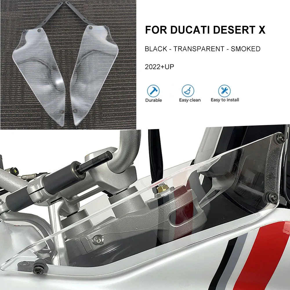 NAUJAS Motociklo Už Ducati Dykumos X DesertX 2022 2023 Pusėje, priekinio Stiklo, Priekinio Skydelio Vėjo Deflecto Nuotrauka 0