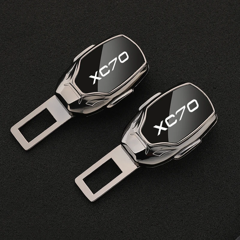 Automobilių saugos diržų spintelę karabinai extender draudimo diržo įterpti sagtis Volvo XC70 su logotipu, automobilių reikmenys Nuotrauka 0