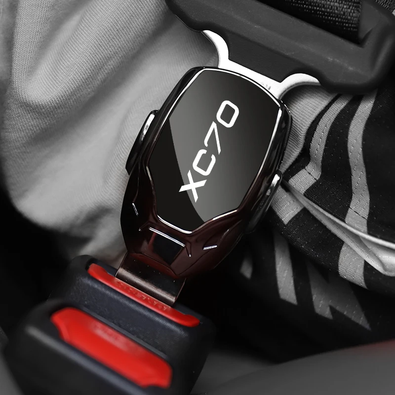 Automobilių saugos diržų spintelę karabinai extender draudimo diržo įterpti sagtis Volvo XC70 su logotipu, automobilių reikmenys Nuotrauka 5