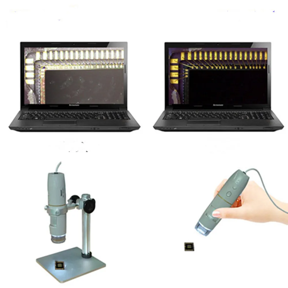 5MP USB OTG Nešiojamą Poliarizaciniai Skaitmeninio Mikroskopo 1-500X Aparatūros Kristalinio Stiklo, Permatomų Objektų Aptikimo Nuotrauka 4