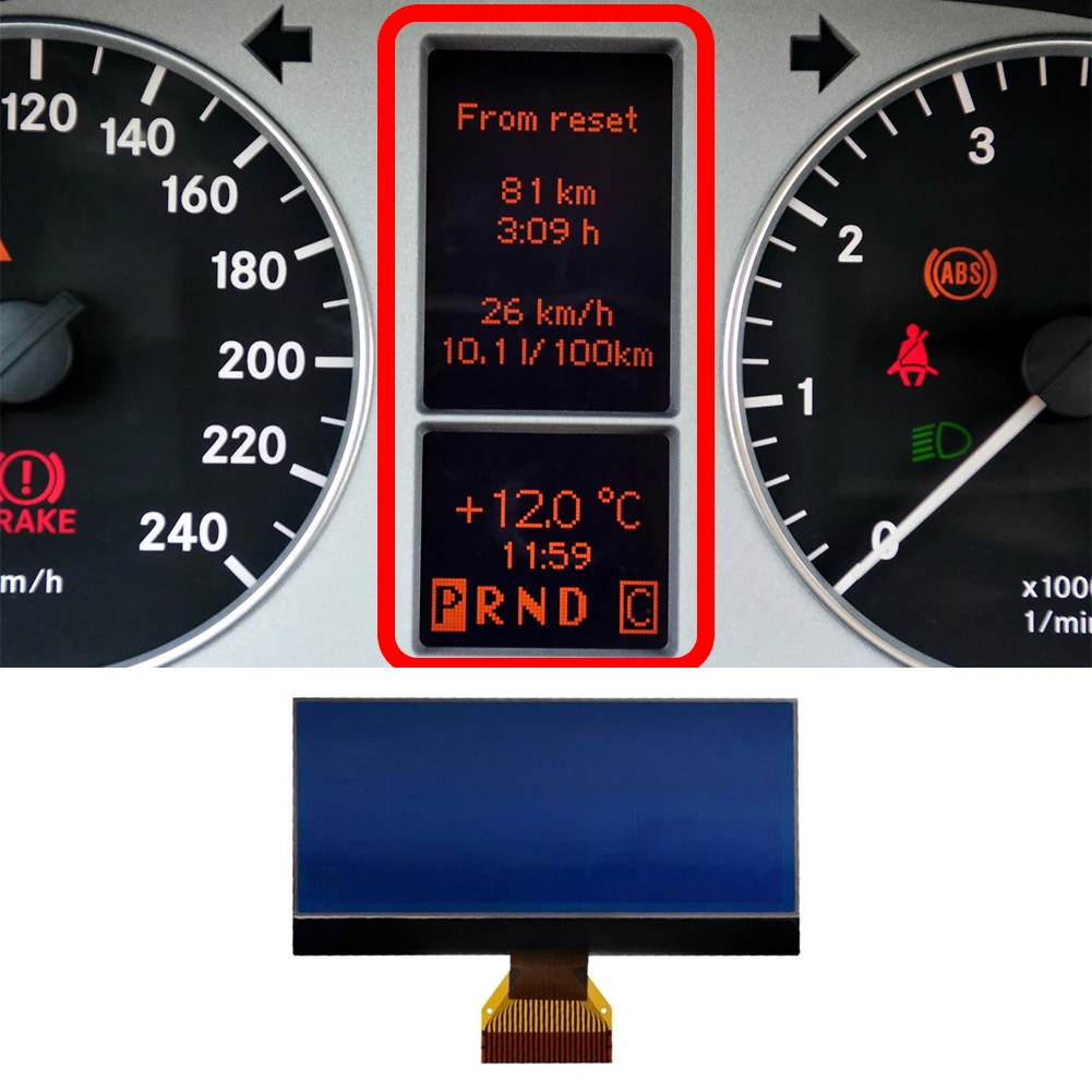 1pac Mercedes LCD Ekranas Prietaisų skydelis Juoda Priemonė LCD Automobilio Salono Dalys, Indikatorius Rinkiniai & Brūkšnys Plokštės LCD Nuotrauka 0