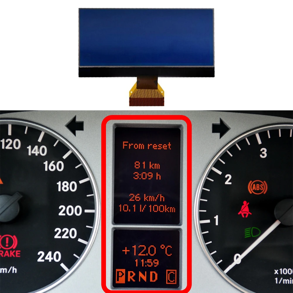 1pac Mercedes LCD Ekranas Prietaisų skydelis Juoda Priemonė LCD Automobilio Salono Dalys, Indikatorius Rinkiniai & Brūkšnys Plokštės LCD Nuotrauka 1