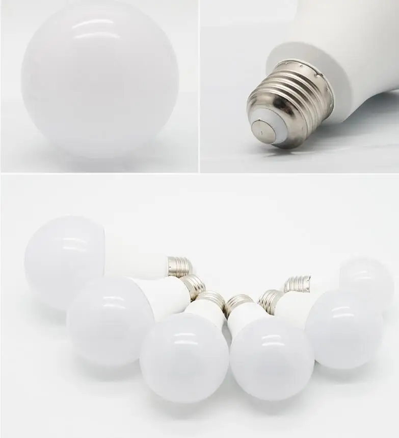 E27 led kamuolys lemputė lemputė 5w 9w 7w 12w 15w 18w pieniškas padengti šiltai balta šalta balta led Globe šviesos AC85-265V Nuotrauka 2