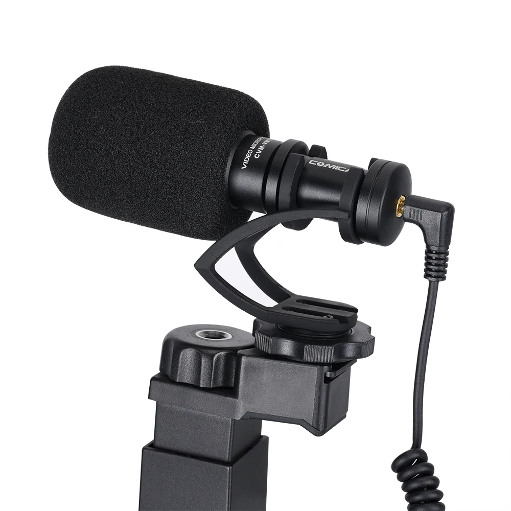 COMICA BTM-VM10 Vaizdo Kit w Kondensatoriaus Mikrofonas, LED Šviesos Shock-Mount Rankena Vaizdo Fotografavimo įranga, skirta 