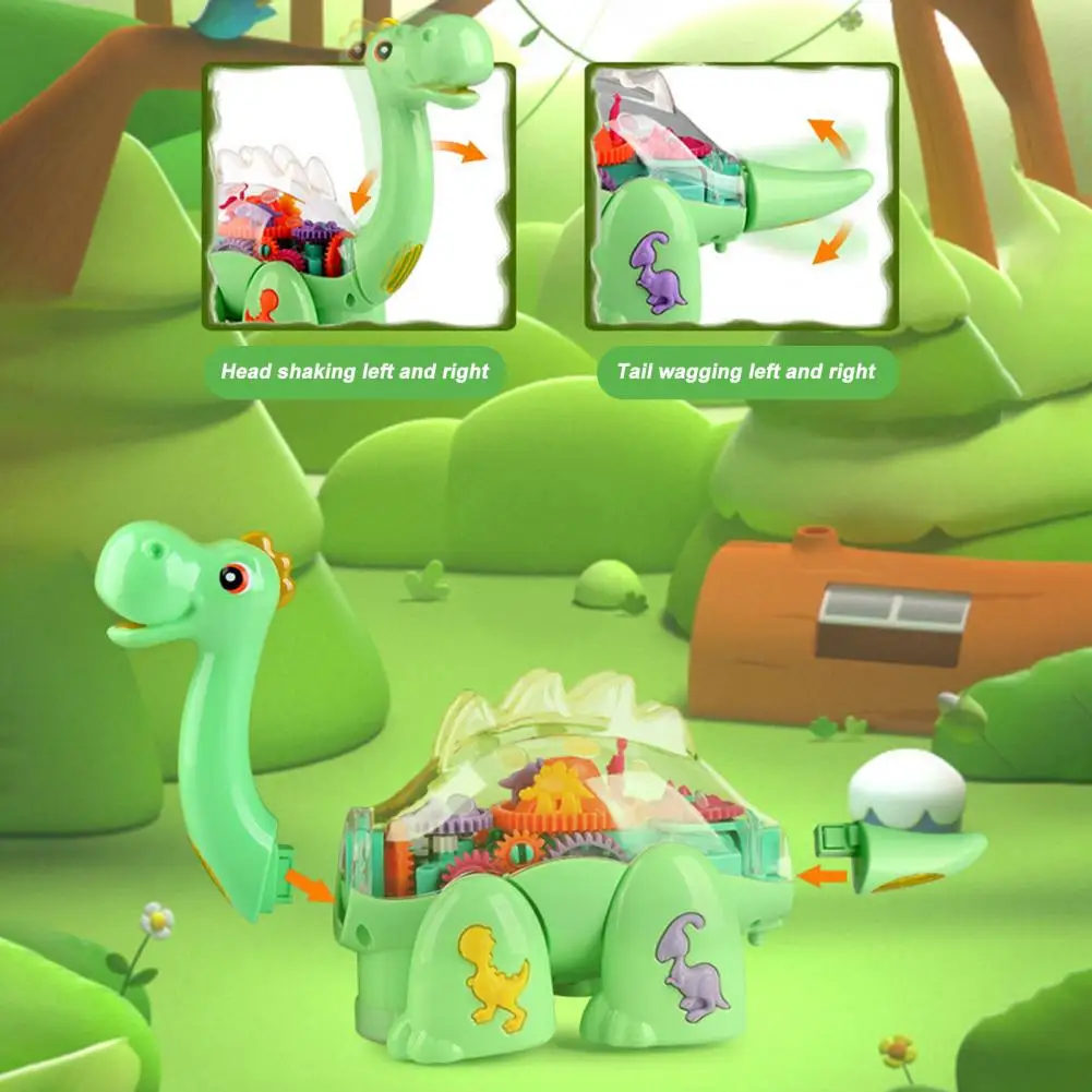 Dinozaurų Žaislas Nuskaitymo Pėsčiomis Praktika Elektros Dinozaurų Žaislai Vaikams geriau derinti Smagu su Muzika, Šviesos Galūnės Nuotrauka 4