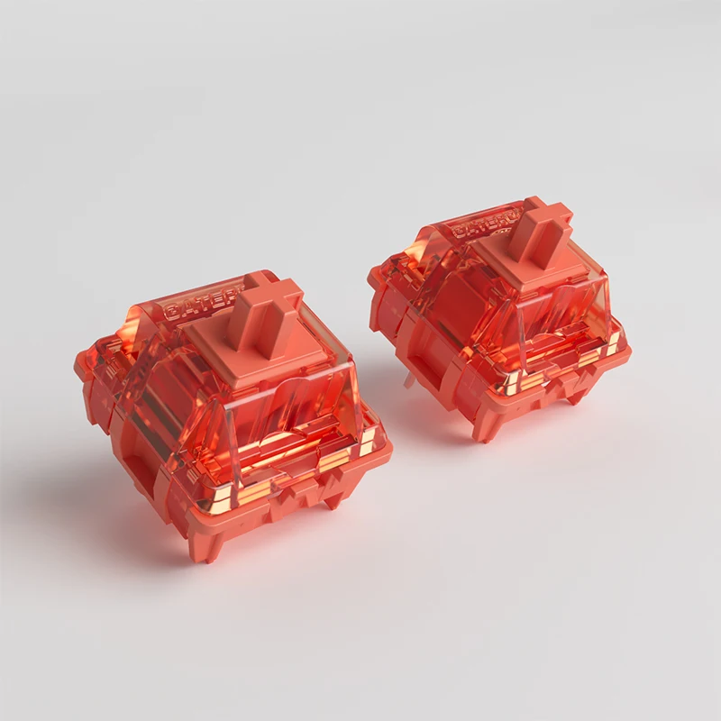 Akko × Gateron Orange Jungiklis 3-Pin 45gf Lytėjimo Keyswitch su LED lizdas (Lubed, 110pcs) Nuotrauka 3