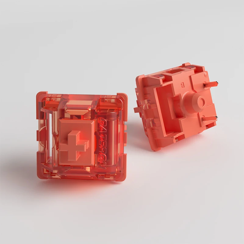 Akko × Gateron Orange Jungiklis 3-Pin 45gf Lytėjimo Keyswitch su LED lizdas (Lubed, 110pcs) Nuotrauka 4