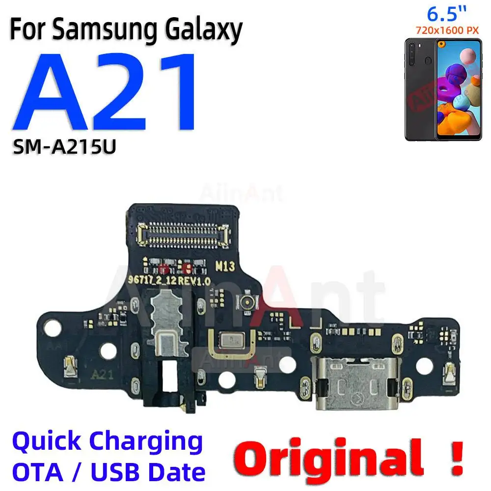 Originalus Apatinio Dock USB Data Greitas Įkroviklis Valdybos Įkrovimo Flex Kabelis Samsung Galaxy A20 A20e A20s A21 A21s A22 A23 A24 5G  Nuotrauka 2
