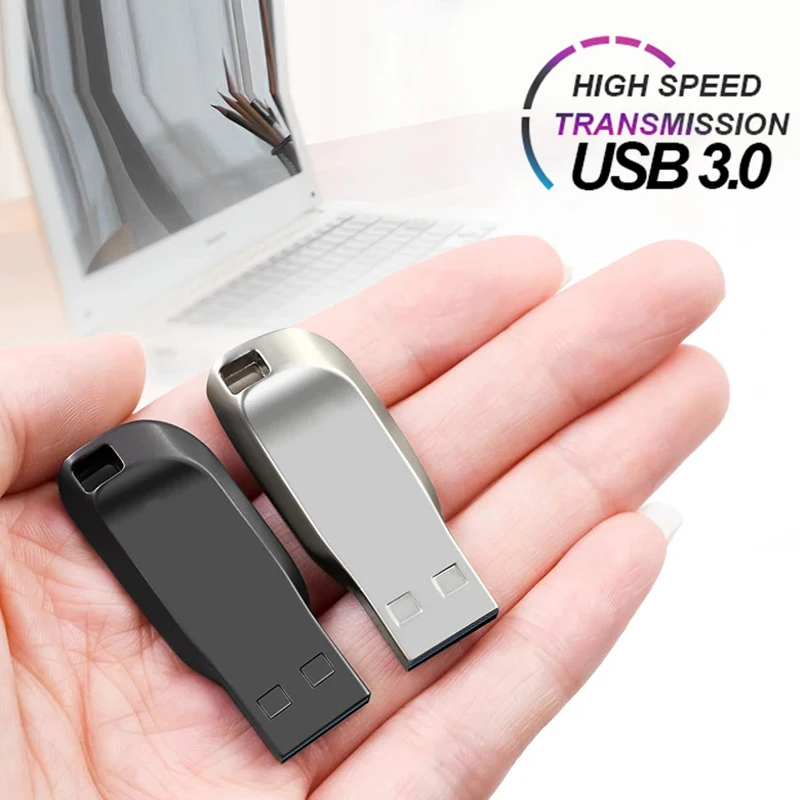 2TB/1 TB/512 GB, Usb 3.0 Flash Drive, High Speed Cle USB 3.0 Flash Pendrive vandeniui sidabro u disko memoria PC Nuotrauka 5
