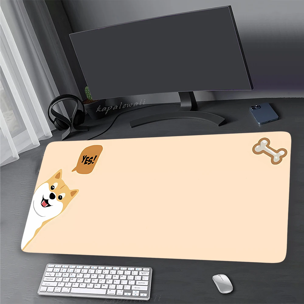 Kawaii Mielas Šuo Pc Gamer Mouse Pad Žaidimų Kilimėlis Didelis Gumos Stalo Kilimėlis, Klaviatūra Pagalvėlės Greitis Pelės Kilimėlis 900x400mm Office Kilimas Nuotrauka 2
