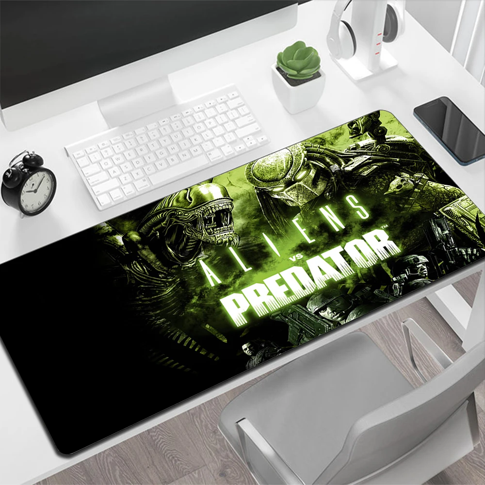 Predator Kariai Žaidimų Pelės Mygtukai Dideli Pelės Mygtukai PC Gamer Kompiuterio Pelės Kilimėlis, Didelis Kilimėlis Silikoninis Klaviatūros Stalas Kilimėlis Mause Padas Nuotrauka 3
