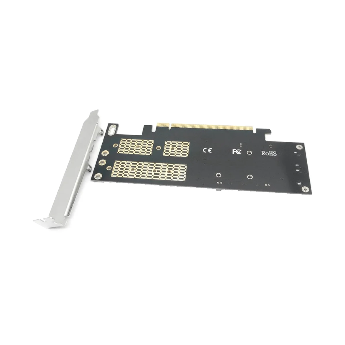 3 1. Stalinis Kompiuteris Riser Card PCIE X16 M. 2 M Klavišą NVME SSD+2 M. B Klavišą, SATA SSD+MSATA SSD Adapteris Nuotrauka 1