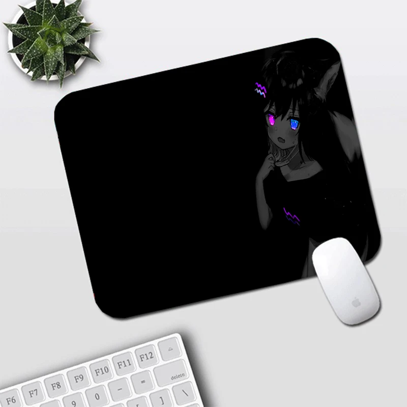 MRGLZ Black Serija Creative Pelės Mygtukai Fiksavimo Žaidimas Periferinių Kūrybos Vandeniui anime pelės mygtukai mažos pelės padas pelės mygtukai Nuotrauka 0