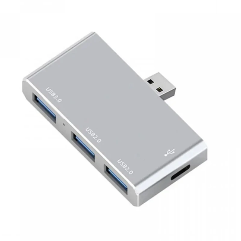 Mini Cinko Lydinys USB Tipo C Hub 4 in 1 Multi port USB C Tipo Prijungimo Stotis Nuotrauka 2
