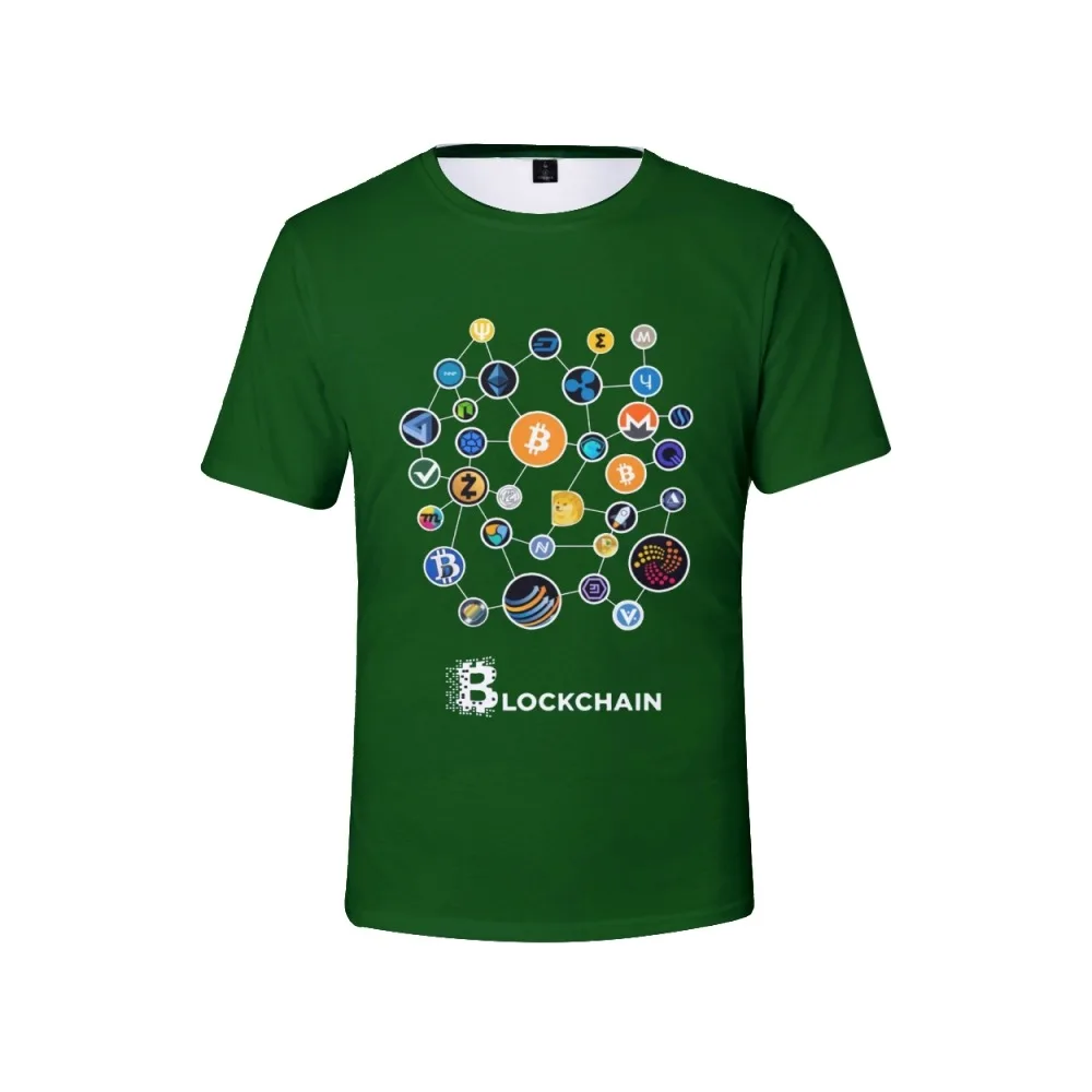 2022 naujas Blockchain Litecoin Ripple Ethereum Cryptocurrency T Marškinėliai unisex Populiarus Tee harajuku vasaros T-marškinėliai vyrams, viršuje tees Nuotrauka 5