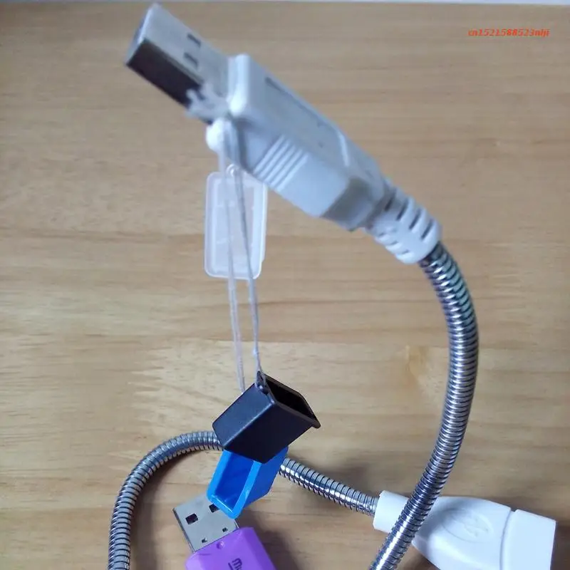 5vnt USB Type A Male Anti-Dulkių Kamštis Kamštis Dangtelis Raštas Lašas Laivybos Nuotrauka 2