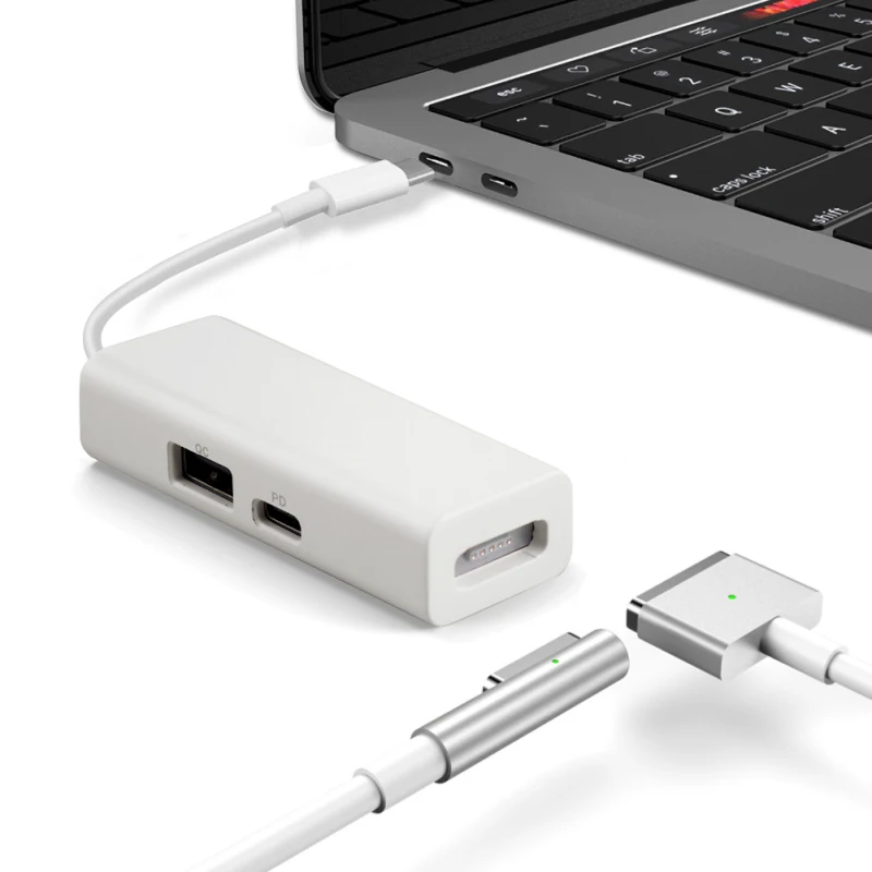 1 USB-C Saugaus Magnetinio Adapteris USB 3.1 Tipas-C Magsaf* 1/2 Konverteris, skirtas Macbook Nešiojamieji kompiuteriai Nešiojamieji kompiuteriai, išmanieji telefonai Nuotrauka 2