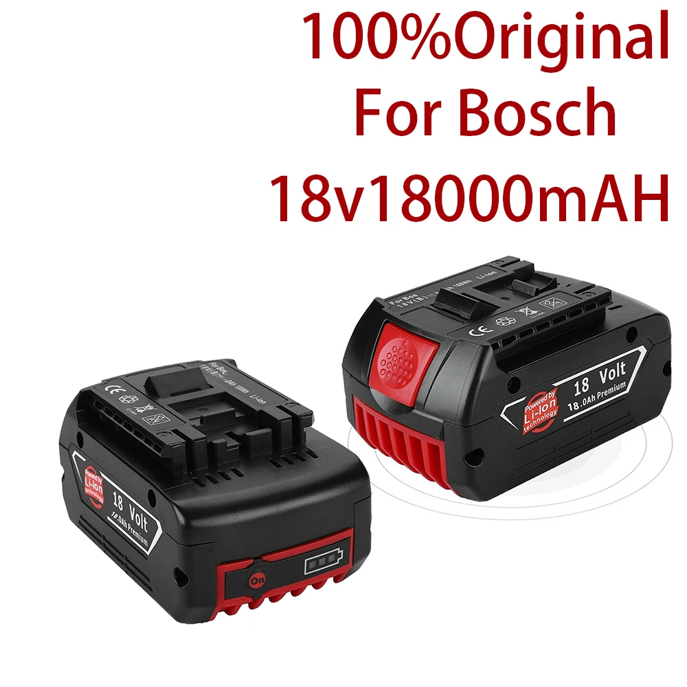 2021 18V 18000mah daugkartinio Įkrovimo Baterija Bosch 18V Baterija Atsargine, 6.0 A Nešiojamų Pakeisti Bosch BAT609 lemputė Nuotrauka 0