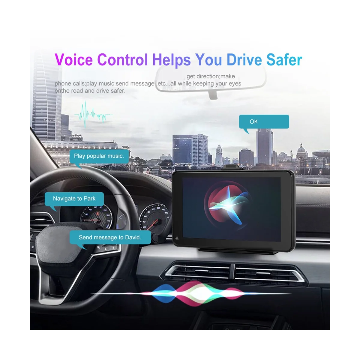 Automobilių DVR Automobilinis vaizdo Kameros Vairuotojo Recorder Car Smart Screen Bendras Automobilių Reikmenys Nuotrauka 3