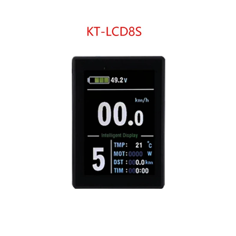 Ebike Ekranas KT LCD8S Color USB Elektrinis Dviratis, Dviračių Ekranas Konversijos Priedai Universal Plug Nuotrauka 5