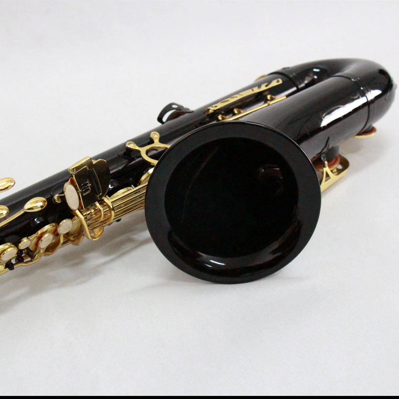 Didmeninė Profesinės Geros Kokybės Woodwind Studentų Pradedantiesiems Juodos Spalvos Korpusas, Aukso Klavišą Spalvinga Žalvario Bb Tonas Sax Tenoras Saksofonas Nuotrauka 4