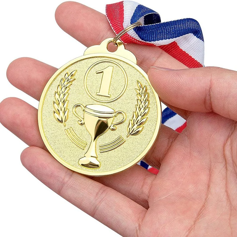 30Pcs Sudarymo Medalių, Aukso, Sidabro ir Bronzos Medalių Laimėtojas Apdovanojimai 1 2 3 Prizų Konkursai Nuotrauka 3