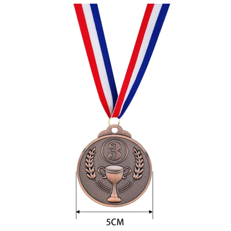 30Pcs Sudarymo Medalių, Aukso, Sidabro ir Bronzos Medalių Laimėtojas Apdovanojimai 1 2 3 Prizų Konkursai Nuotrauka 5