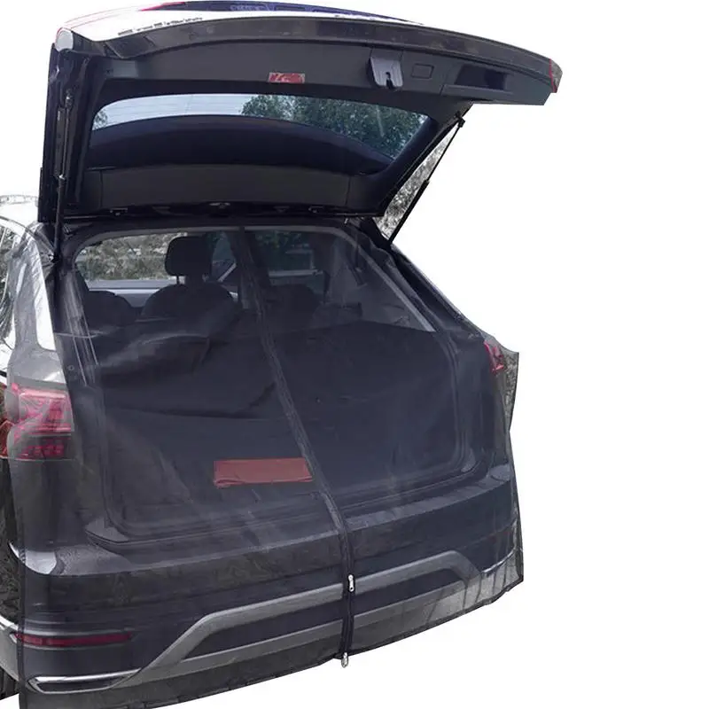 Kvėpuojantis Automobilio Bagažinės Ju Magnetinis Auto Galinis Stiklas Grynasis Ekrano Vėdinimo Skėtį Nuo Saulės Kelią Muses Ir Uodai Nuotrauka 0