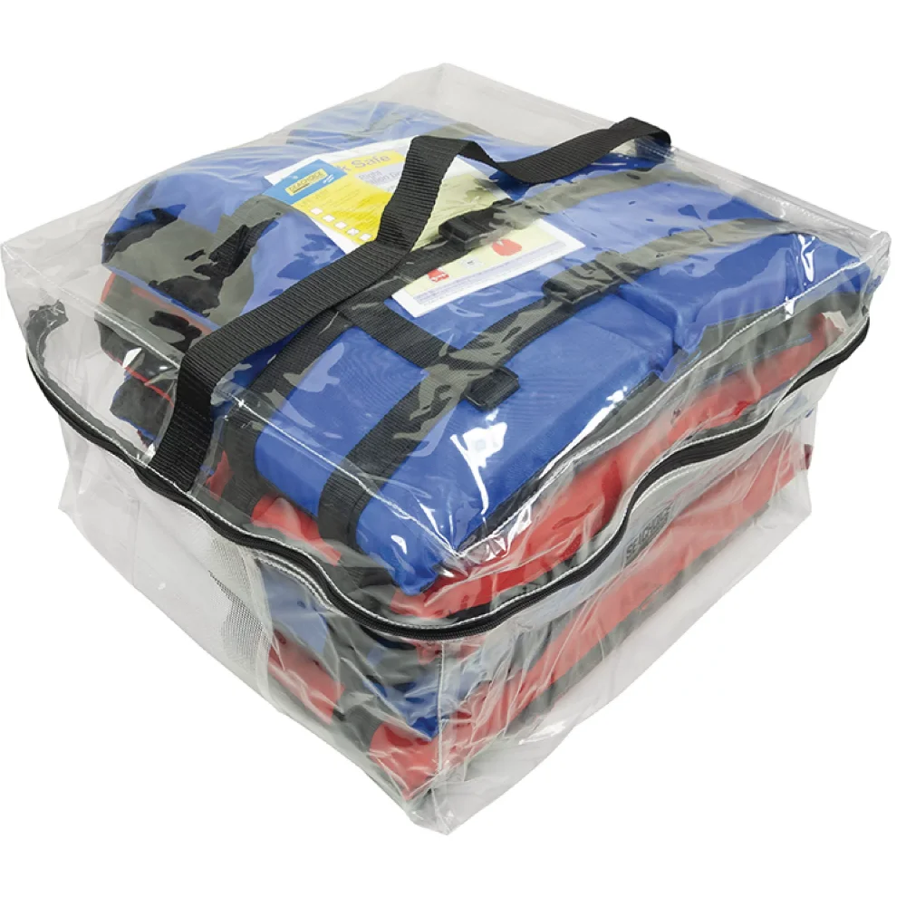 Seachoice Bendrosios Paskirties gelbėjimosi Liemenė, 4-Pack su maišeliu,Mėlyna/Raudona Nuotrauka 0