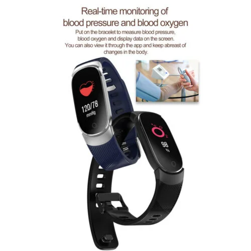 QW16 Smart Žiūrėti Pedometer Širdies ritmas, Kraujo Spaudimo Monitorius Vandeniui Fitneso Miego Aktyvumo Seklys Sporto Smart Band Apyrankė Nuotrauka 3