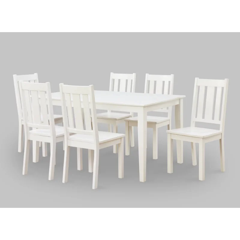 Geriau Namai ir Sodai Bankston Valgomojo Kėdės, 2, Baltos spalvos kėdė Nuotrauka 2