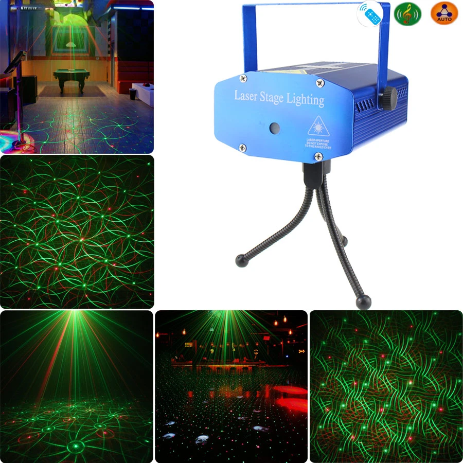 Mini LED Lazerinis Projektorius Scenos Šviesos Strobe Efektas Lazer Show Šalies Etape Soundlights DJ Disco Lempa Vestuvių Namų Puošybai Nuotrauka 1