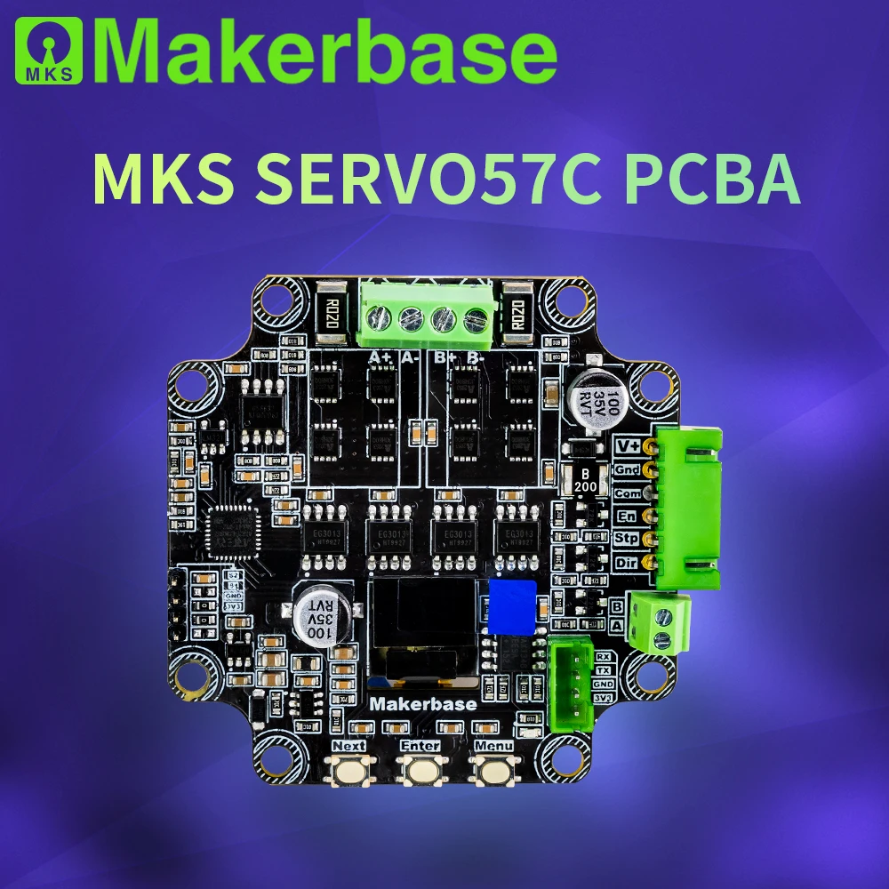 Makerbase MKS SERVO57C PCBA NEMA23 uždarosios kilpos stepper motor Driver CNC 3d spausdintuvas Gen_L FOC tylus ir efektyvus RS485 Nuotrauka 0